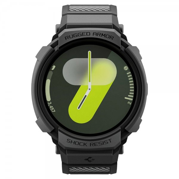 Spigen Samsung Galaxy Watch 8 40mm Armbånd og Deksel Rugged Armor Pro Matte Black