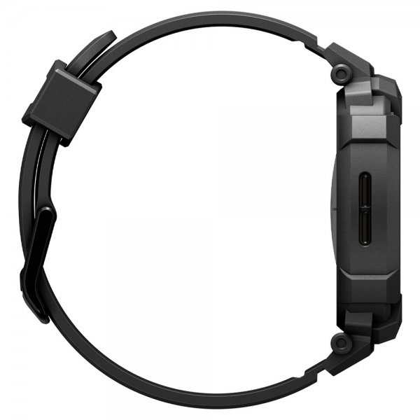 Spigen Samsung Galaxy Watch 8 40mm Armbånd og Deksel Rugged Armor Pro Matte Black