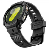 Spigen Samsung Galaxy Watch 8 40mm Armbånd og Deksel Rugged Armor Pro Matte Black