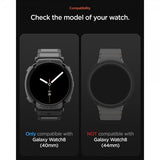 Spigen Samsung Galaxy Watch 8 44mm Armbånd og Deksel Rugged Armor Pro Matte Black