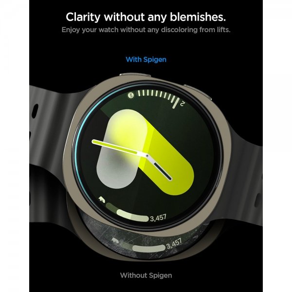 Spigen Samsung Galaxy Watch 8 40mm Skjermbeskytter GLAS.tR EZ Fit 2-pakning