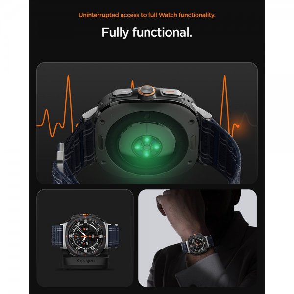 Spigen Samsung Galaxy Watch Ultra 47mm Armbånd WBF0 Svart