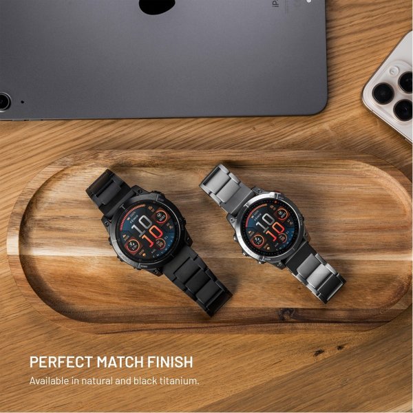 Fixed Samsung Galaxy Watch Ultra Armbånd Titanium Strap Svart