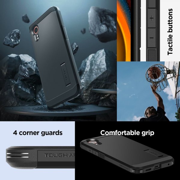 Spigen Samsung Galaxy XCover 7 Deksel Tough Armor Svart