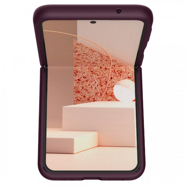 Caseology Samsung Galaxy Z Flip 4 Deksel Nano Pop Burgundy Bean