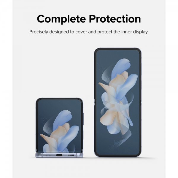 Ringke Samsung Galaxy Z Flip 4 Skjermbeskytter Dual Easy Film 2-pakning