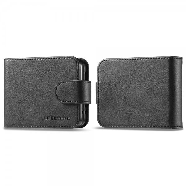 Lc.Imeeke Samsung Galaxy Z Flip 6/Flip 7 FE Etui med Kortlomme stativfunksjon Svart