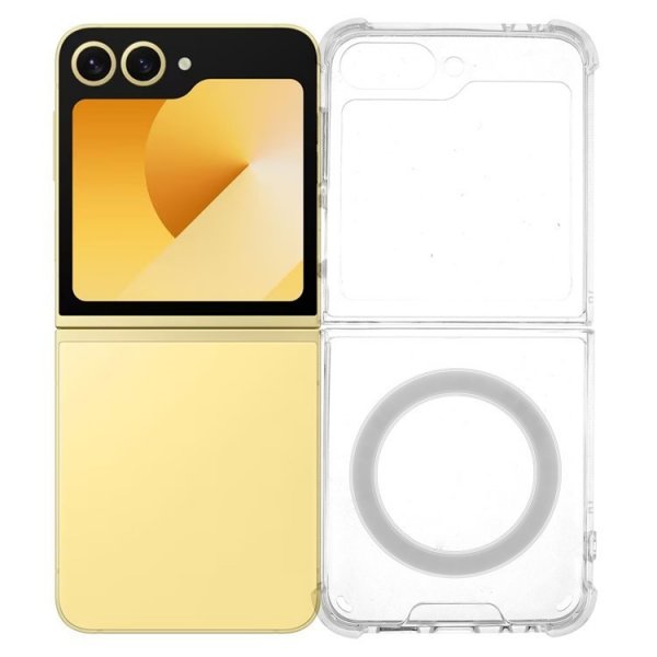 Nordic Covers Samsung Galaxy Z Flip 6/Galaxy Z Flip 7 FE Deksel Feather Series MagSafe Transparent