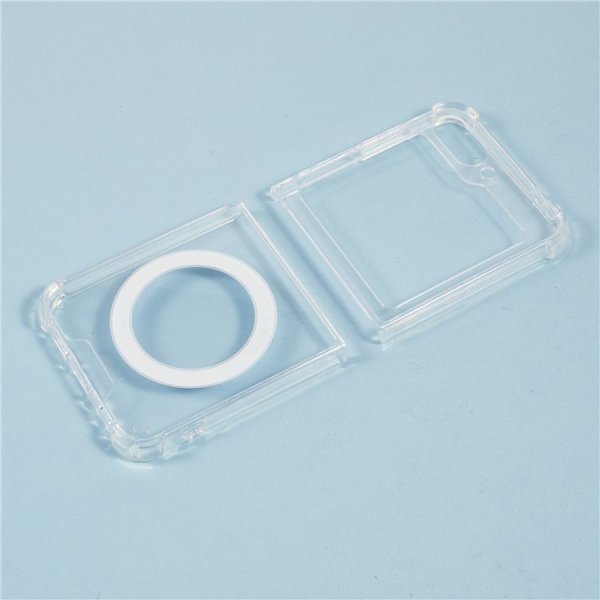 Nordic Covers Samsung Galaxy Z Flip 6/Galaxy Z Flip 7 FE Deksel Feather Series MagSafe Transparent
