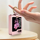 GKK Samsung Galaxy Z Flip 6/Flip 7 FE Deksel Finger Ring Grå