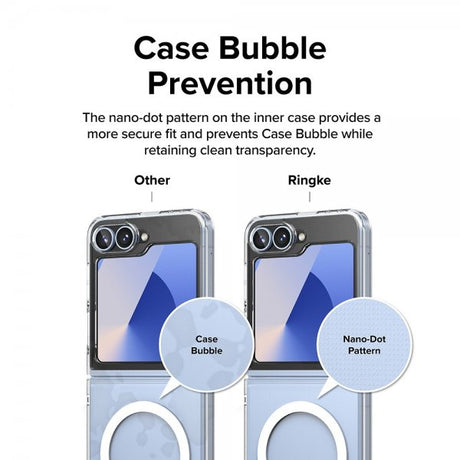 Ringke Samsung Galaxy Z Flip 6/Flip 7 FE Deksel Fusion Magnetic Transparent