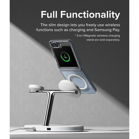 Ringke Samsung Galaxy Z Flip 6/Flip 7 FE Deksel Fusion Magnetic Transparent