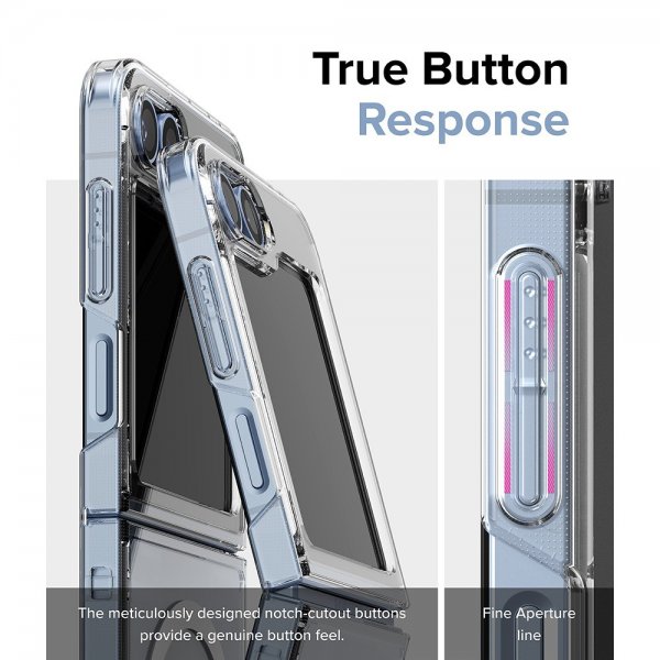 Ringke Samsung Galaxy Z Flip 6/Flip 7 FE Deksel Fusion Magnetic Transparent