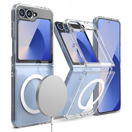 Ringke Samsung Galaxy Z Flip 6/Flip 7 FE Deksel Fusion Magnetic Transparent