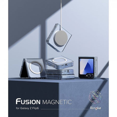 Ringke Samsung Galaxy Z Flip 6/Flip 7 FE Deksel Fusion Magnetic Transparent