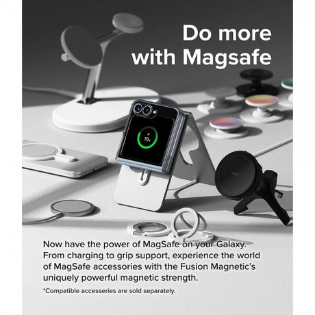 Ringke Samsung Galaxy Z Flip 6/Flip 7 FE Deksel Fusion Magnetic Transparent