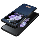 Sulada Samsung Galaxy Z Flip 6/Flip 7 FE Deksel Litchi tekstur Blå