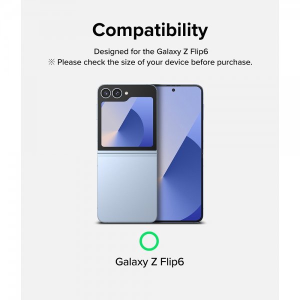 Ringke Samsung Galaxy Z Flip 6/Flip 7 FE Skjermbeskytter Dual Easy Film 2-pakning