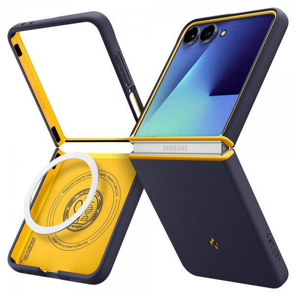 Spigen Samsung Galaxy Z Flip 7 Deksel Nano Pop MagFit Blueberry Navy
