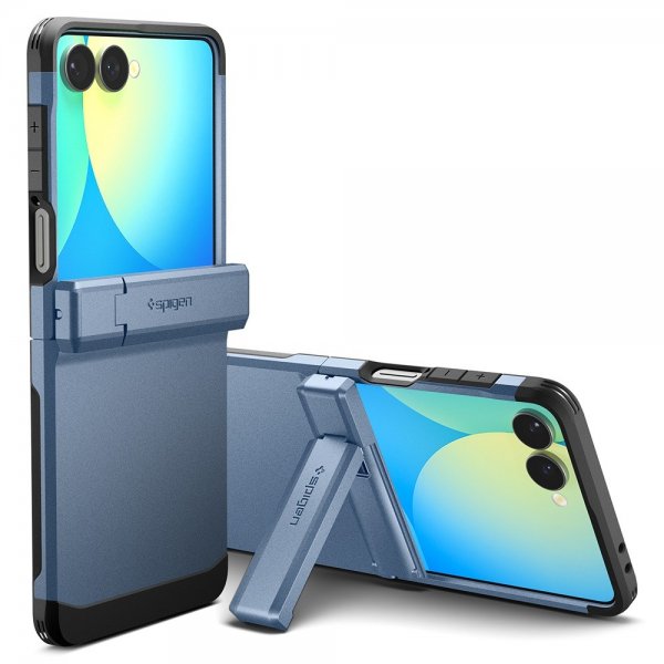 Spigen Samsung Galaxy Z Flip 7 Deksel Tough Armor Pro MagFit Sierra Blue