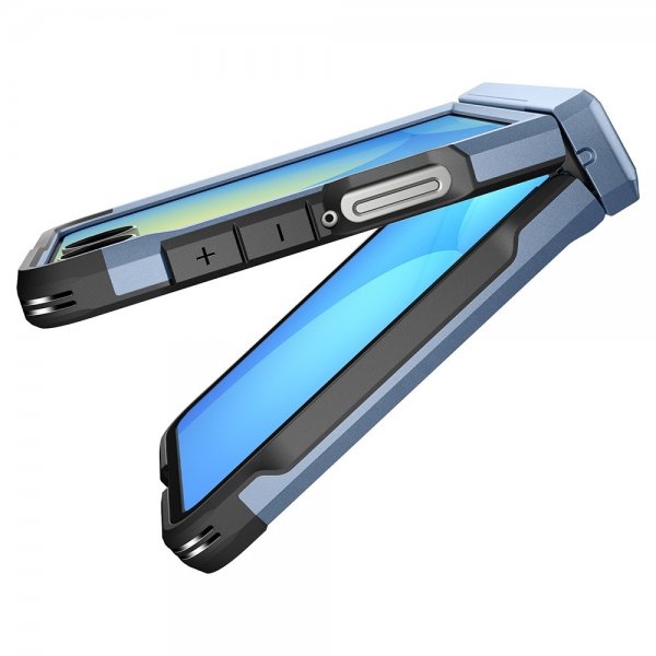 Spigen Samsung Galaxy Z Flip 7 Deksel Tough Armor Pro MagFit Sierra Blue