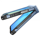 Spigen Samsung Galaxy Z Flip 7 Deksel Tough Armor Pro MagFit Sierra Blue