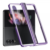 Samsung Galaxy Z Fold 4 Deksel Belagt Kant Lilla