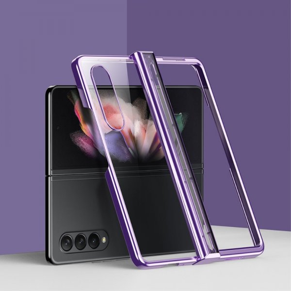 Samsung Galaxy Z Fold 4 Deksel Belagt Kant Lilla