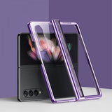 Samsung Galaxy Z Fold 4 Deksel Belagt Kant Lilla