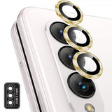 ENKAY Samsung Galaxy Z Fold 5 Kamerabeskytter i Herdet Glass Aluminium Gull