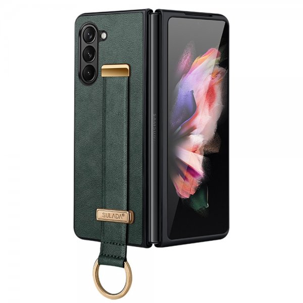 Sulada Samsung Galaxy Z Fold 5 Deksel Fashion Series Grønn