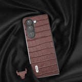 ABEEL Samsung Galaxy Z Fold 5 Deksel Krokodillemønster Brun