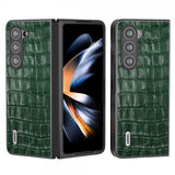ABEEL Samsung Galaxy Z Fold 5 Deksel Krokodillemønster Grønn