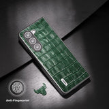 ABEEL Samsung Galaxy Z Fold 5 Deksel Krokodillemønster Grønn