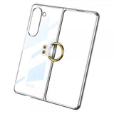 GKK Samsung Galaxy Z Fold 5 Deksel med Ringholder Sølv