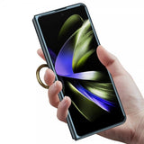 GKK Samsung Galaxy Z Fold 5 Deksel med Ringholder Svart