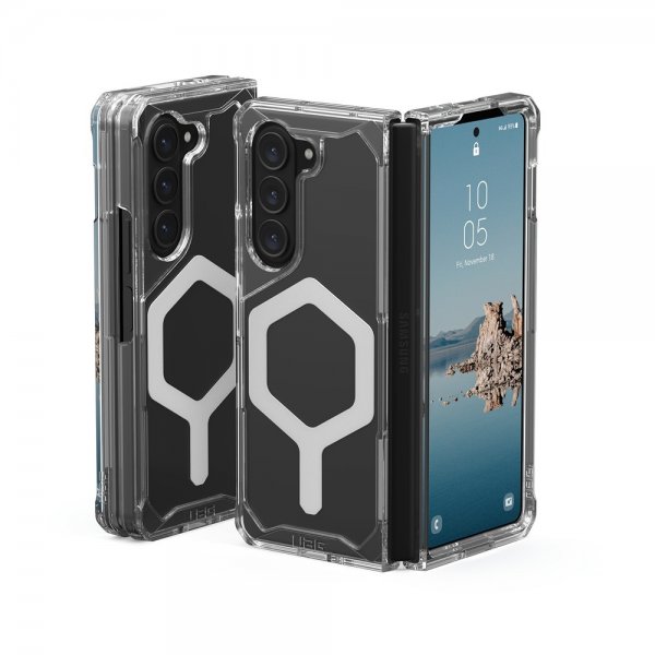 Urban Armor Gear (UAG) Samsung Galaxy Z Fold 5 Deksel Plyo Pro MagSafe Ice/Silver