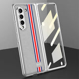 GKK Samsung Galaxy Z Fold 5 Deksel Stripe Grå