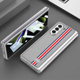 GKK Samsung Galaxy Z Fold 5 Deksel Stripe Grå