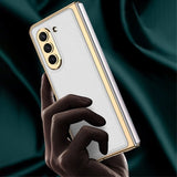 GKK Samsung Galaxy Z Fold 5 Deksel Stripe Grå