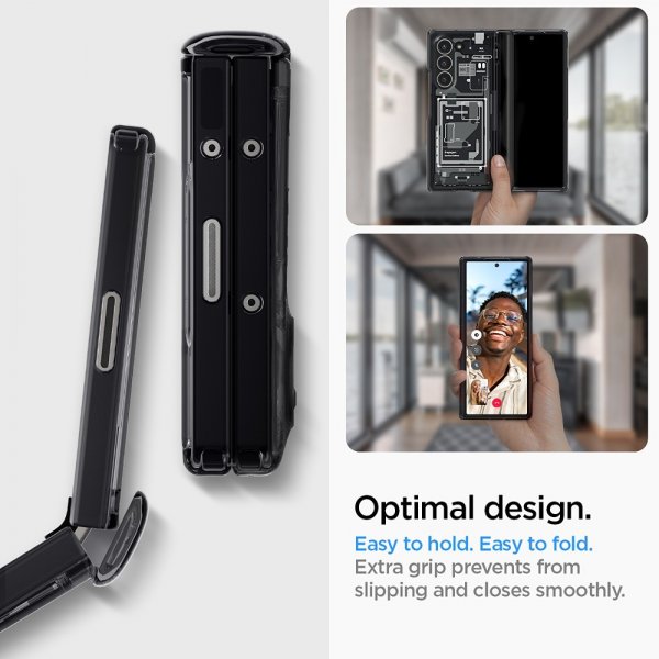 Spigen Samsung Galaxy Z Fold 6 Deksel Ultra Hybrid Pro Zero One Svart