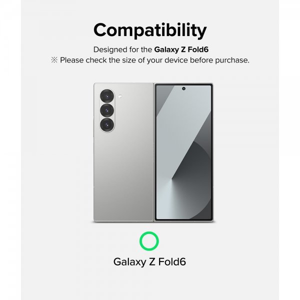 Ringke Samsung Galaxy Z Fold 6 Skjermbeskytter Cover Display Protector Glass 2-pakning