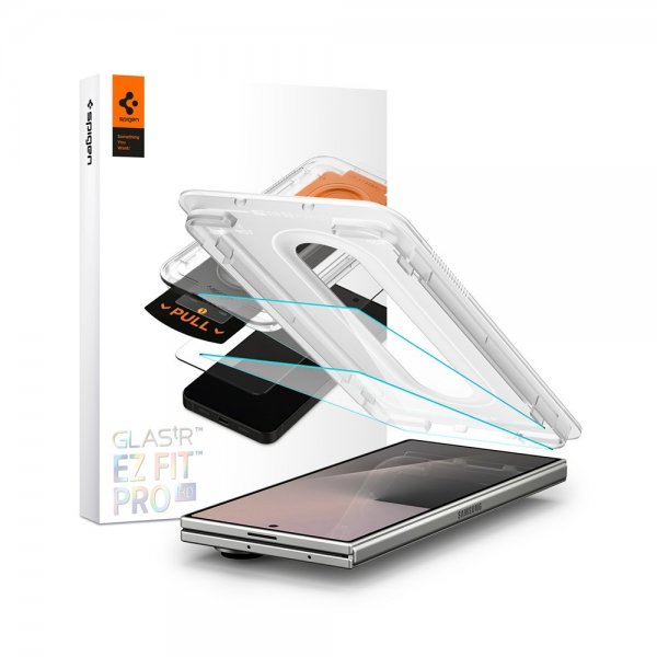 Spigen Samsung Galaxy Z Fold 7 Skjermbeskytter GLAS.tR EZ Fit Pro 2-pakning