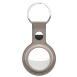 KeyBudz AirTag Holder Leather 2-pack Beige