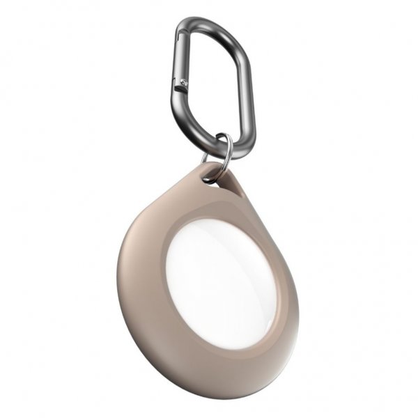 KeyBudz AirTag Holder Secure Dock 2-pakks Sandbeige
