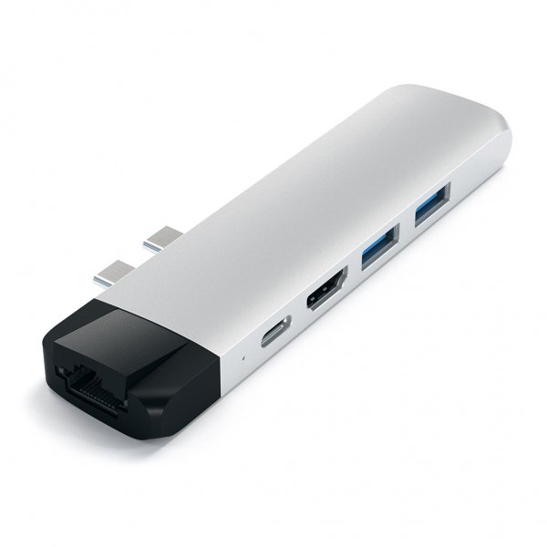 Satechi USB-C Pro Hub med 4K HDMI och Ethernet Sølv