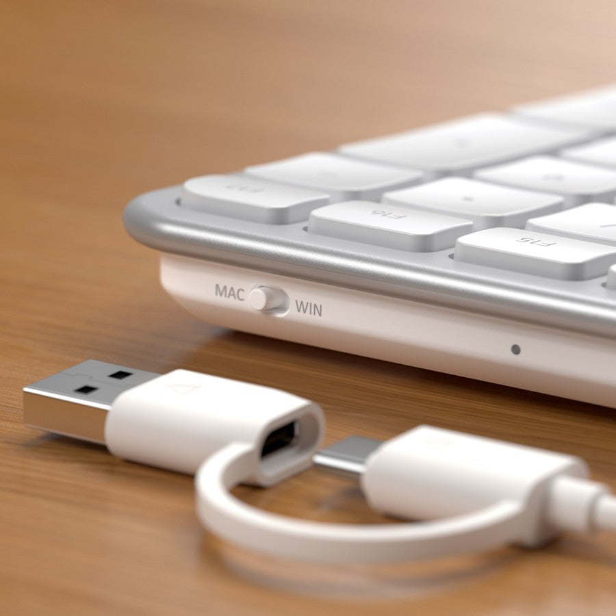 Satechi kablet Tastatur Slim LX3 USB-C/USB-A Sølv