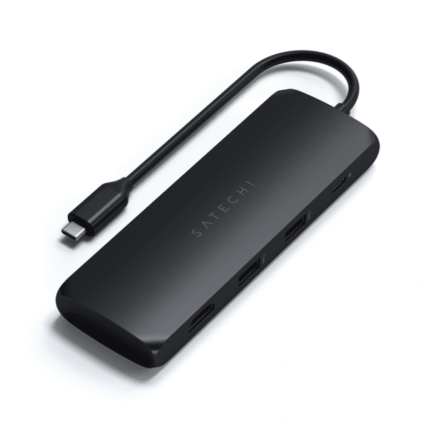 Satechi USB-C HYBRID med inbyggd möjlighet till SSD-lagring Svart