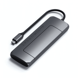 Satechi USB-C HYBRID med inbyggd möjlighet till SSD-lagring Svart