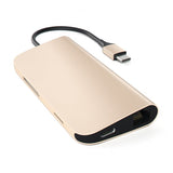 Satechi USB-C Multi-Port Adapter 4K Gigabit Ethernet Gold